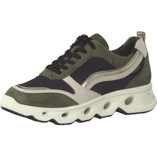 Tamaris Damen Lowtop-Sneaker 11454-36, 11454-37, 11454-38, 11454-39, 11454-40, 11454-41, 11454-42 TAM-1-1-23727-39 BLACK/OLIVE 39 [Kinderschuhe]