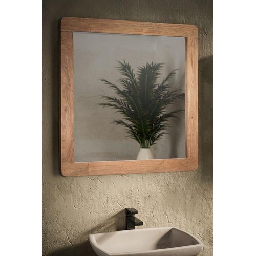Spiegel 70x70cm 'Pure' Akazie massiv