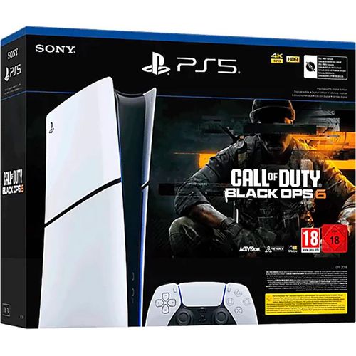 Playstation Digital Slim Edition + Dualsense + Call Of Duty Black Ops 6 Ciab Konsole Europe PAL / EU Plug 220V Europe PAL