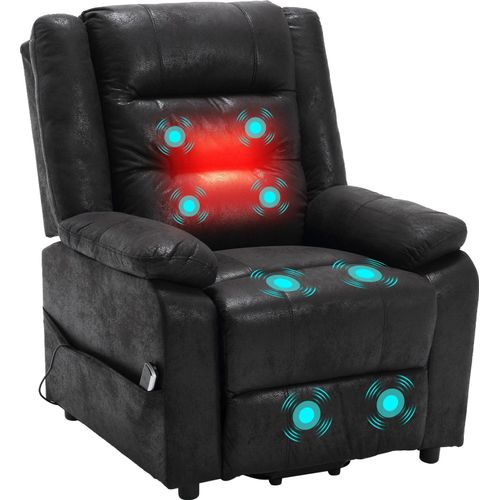 Elektrischer Relax- & Fernsehsessel mit Aufstehhilfe, Massage & Wärme, Liegefunktion