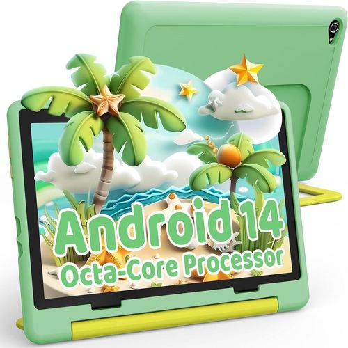 Octa-Core-Prozessor-Tablet für Kinder, 5000 mAh, Kindersicherung, WiFi 6, Bluetooth 5.3, Kindersichere Hülle