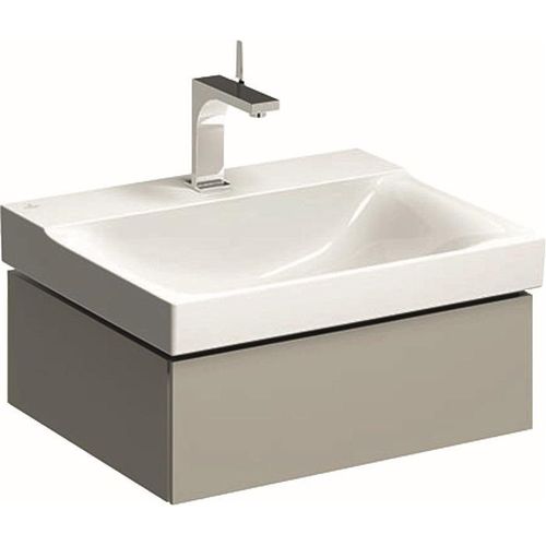 Geberit Xeno 2 - Waschtischunterschrank 600 mm, Auszug mit LED-Beleuchtung, greige 500.505.00.1