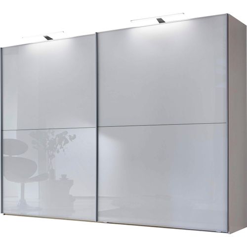 WIEMANN Schwebetürenschrank »Orion, Kleiderschrank, Schrank, Wäscheschrank, mit Schiebetüren«, hochwertige Glasfront, variable Inneneinteilung, stilvolle Optik