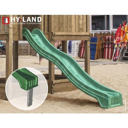 Spielturm Hyland Projekt 8S Holz mit Sandkasten, Kletterwand, Doppelschaukel, Rutsche grün