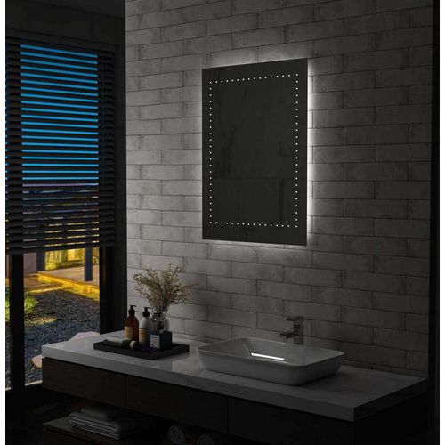 Badezimmer-Wandspiegel mit LEDs 60x80 cm