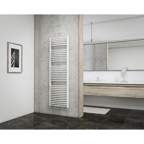 SCHULTE Badheizkörper München rund 1575x500 mm weiß mit Mittelanschluß