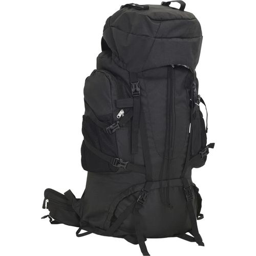 Wanderrucksack Schwarz 80 L Oxford-Gewebe