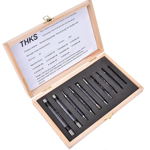 10Pcs Gewinde Plug GageHochpräzise Double End durch Anschlag Messung Handwerkzeug (Typ B)