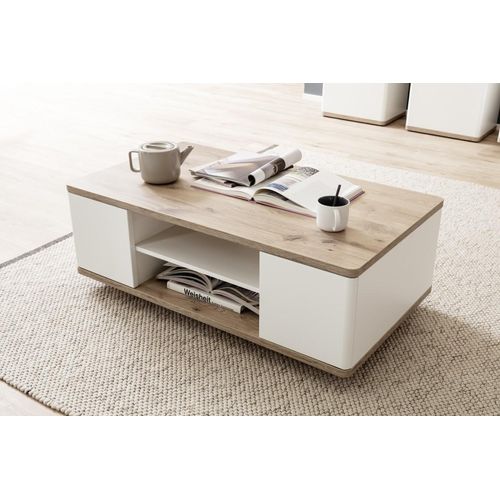 Couchtisch Palermo | 115x65 | Soft white / Viking Oak