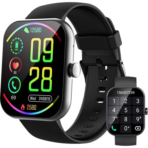Fur Damen Herren Smartwatche Fitnesstracker Laufen Telefonfunktion 100+ Sportmodi Schrittzähler Pulsmesser Fitnessuhr Schlaftracker