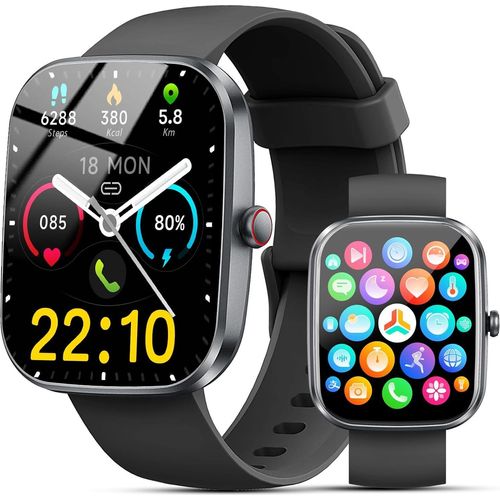Fur Damen Herren Smartwatche Fitnesstracker Laufen Telefonfunktion 100+ Sportmodi Schrittzähler Pulsmesser Fitnessuhr Schlaftracker