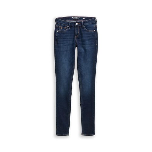 TOM TAILOR DENIM Damen TTJONA SKINNY Jeans, blau, Uni, Gr. 30/32