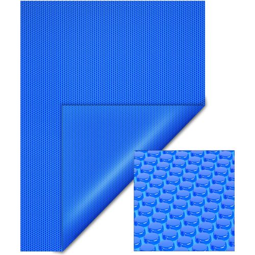 Wiltec Pool Solarfolie 5 x 8 m, blau, Poolheizung aus 400 µ starkem PE Film, Poolabdeckung Poolplane Solarplane rechteckig