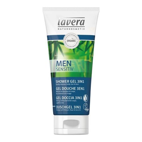 Lavera Men Sensitive Shower Gel 3in1 with Organic Bamboo and Organic Guarana 200ml