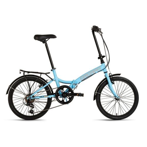 DaCapo Faltrad 20'' Foldtech hellblau 6 Gänge RH 32 cm