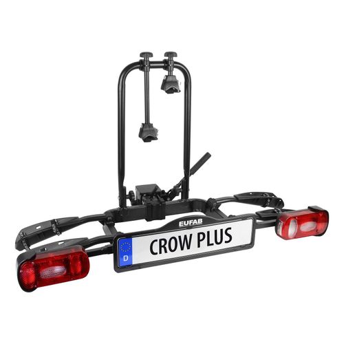 EUFAB Heckträger »Crow Plus«, für 2 Räder, Abklappmechanismus, abschließbar, erweiterbar Image