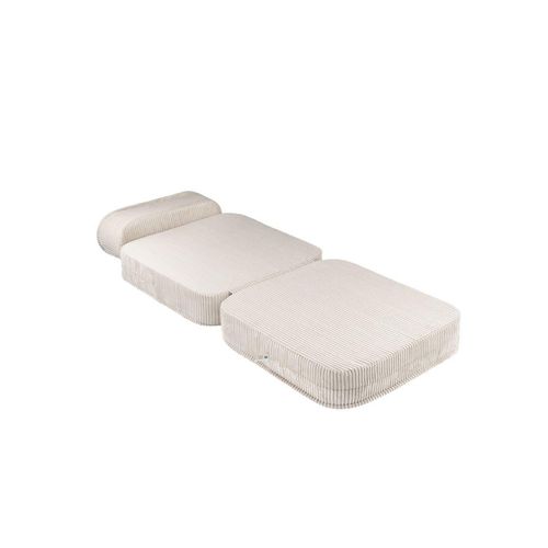 Wigiwama Flipp Chair / Kindersessel / Klappsessel / Gästebett, Farbe:Marshmallow