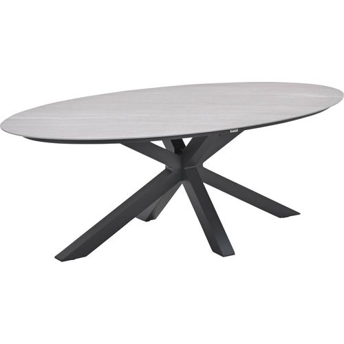 Garden Impressions Scotland Tisch - 230x115 cm - carbon black - Centostone Napoli sand