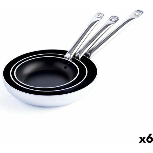 Pfanne Quid Professional Pro-induction Schwarz Metall Stahl Ø 24 cm (6 Stück)
