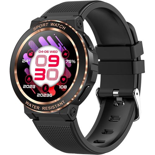 Damen Smartwatch mit Telefonfunktion, Schrittzähler, Herzfrequenz, Blutdruck, IP68 wasserdicht, Android/iOS, Whatsapp, Fitnessuhr