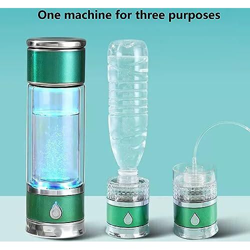 3-in-1 tragbarer Wasserstoff reichhaltiger Wassergenerator Flaschen Molekular Ioniser-Maschine Spe Membran 3 Minuten Konzentration 1600 ppb Tee Trennu