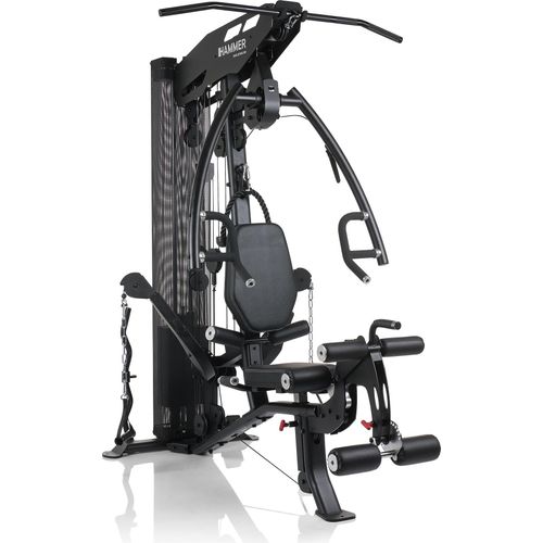 HAMMER Kraftstation Autark 5.0, All-in-One Fitnessstation für zu Hause, 190° schwenkbare Multifunktionsarme, Push- & Pull-Station, Home Gym