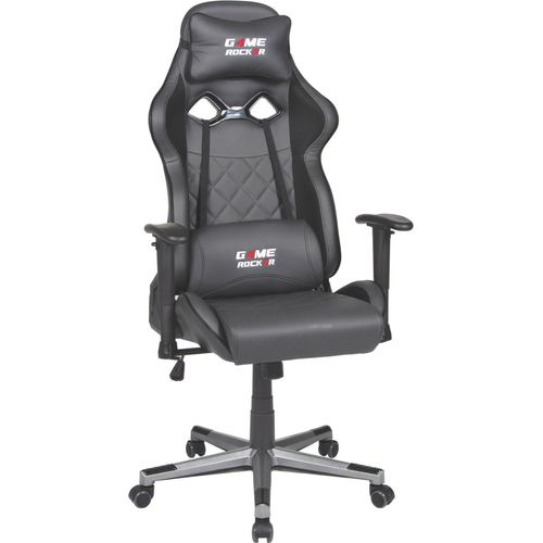 Gaming-Stuhl ></noscript>Game-Rocker< ergonomisch, Anthrazit / Schwarz - 66x128x66 (BxHxT)