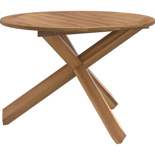 Möbel 2025 - Gartentisch Ø109x74 cm Massivholz Teak - Gartentische Neu3816
