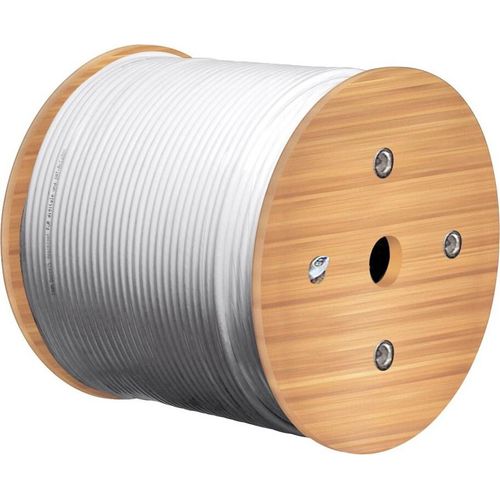 Goobay 91897 CAT 7A+ Duplex-Netzwerkkabel, S/FTP (PiMF), Blau, 500 m - CU, AWG 22/1 (solid), LSZH
