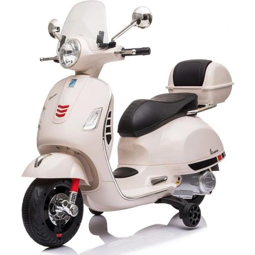 Kinder-Elektroroller 6V - Vespa GT - 3 bis 6 Jahre - mit Scheinwerfer - Weiß