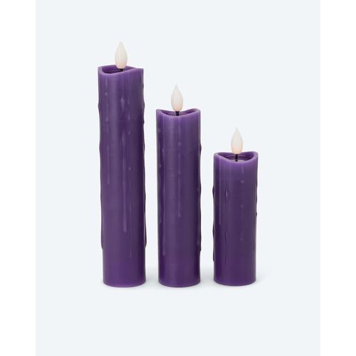 3 Halloween XL LED-Votivkerzen