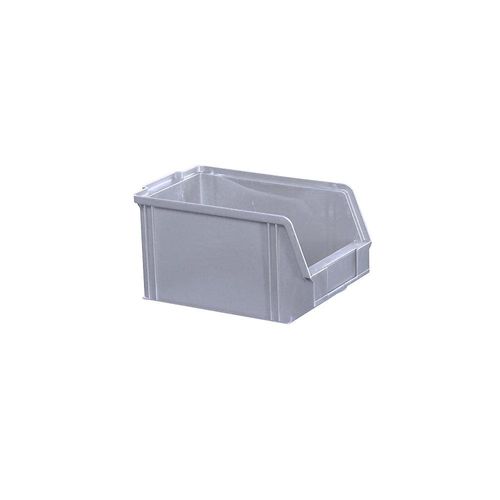 Sichtlagerkasten aus Polystyrol, Länge 230 mm, BxH 146 x 130 mm, VE 60 Stk, grau kaiserkraft