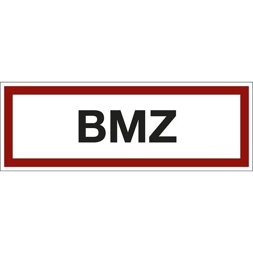 Brandschutzkennzeichen für die Feuerwehr, BMZ, VE 10 Stk, Folie, LxH 210 x 74 mm kaiserkraft