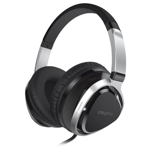 Kopfhörer Over-ear, geschlossen Creative Aurvana Live! 2 Schwarz-Silber 51EF0660AA001 10 30000 Hz 32 Ohm 105 dB Kabelgebunden
