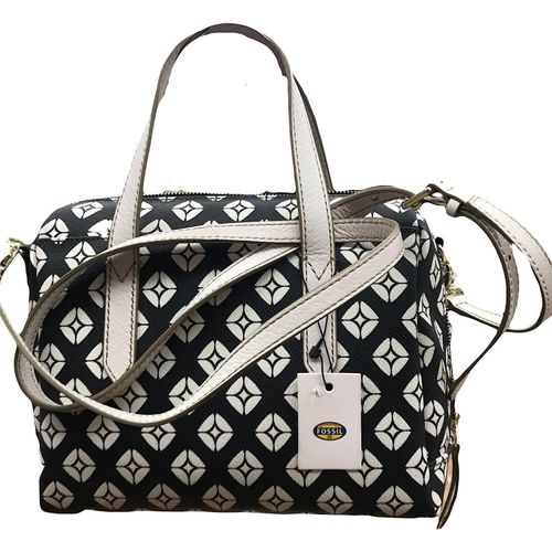 Fossil Sydney Satchel Black/Bone Handtasche