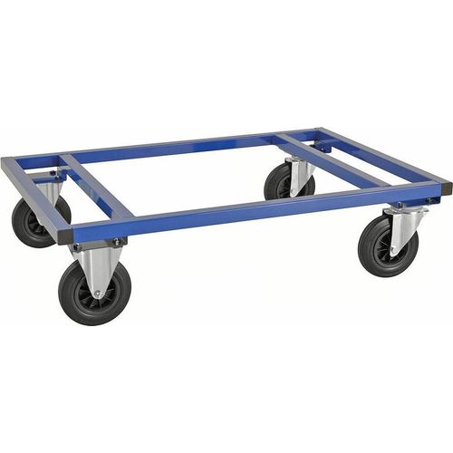 Paletten-Fahrgestell, niedrig, 1.200 x 800 x 305 mm, 800 kg - blau
