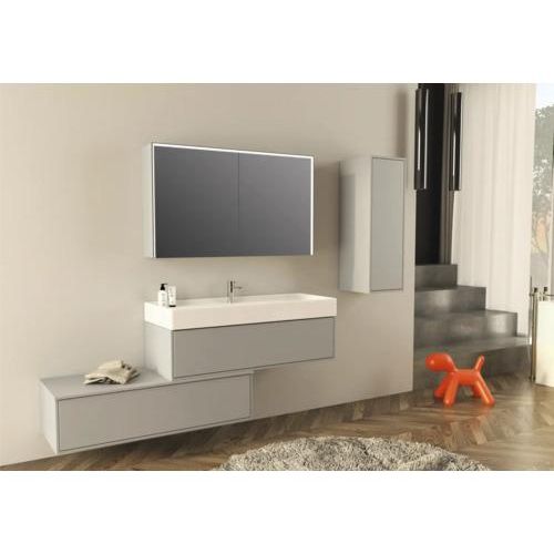 Waschtischplatte Jungborn NOVE 121 x 46 cm grau ohne Ausschnitt