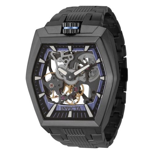 Invicta Akula 44015 Herren uhr - Wasserdicht - Analog - Mechanischen Uhrwerk - Edelstahl mit schwarzen zifferblat - 48mm