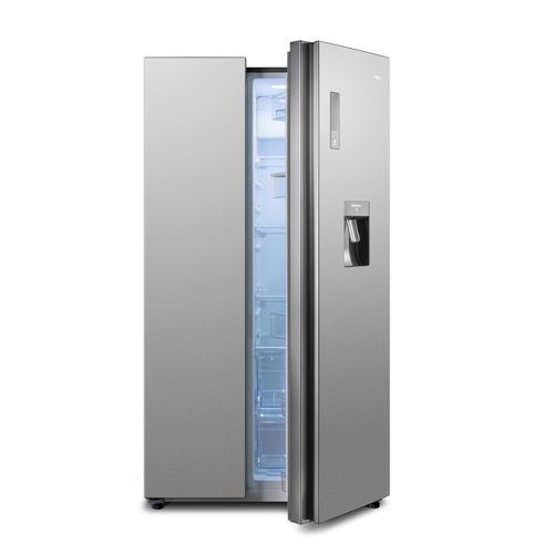 CHiQ KMRF630NESE Side by Side No-Frost Kühl-/Gefrierkombination mit Wasserspender, 356 Liter Kühlfach, 203 Liter Gefrierfach