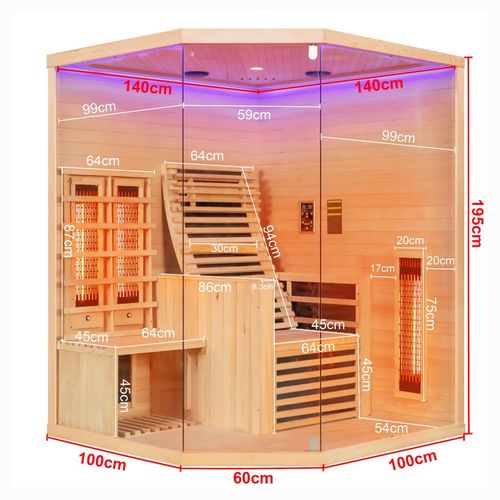 SANOTECHNIK Infrarotkabine CARBON 3