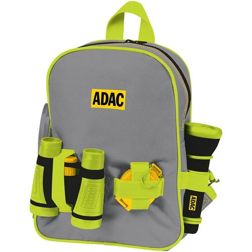 Kinderrucksack HAPPY PEOPLE "ADAC Entdecker-Rucksack", Kinder, grün (grün, gelb), Rucksäcke