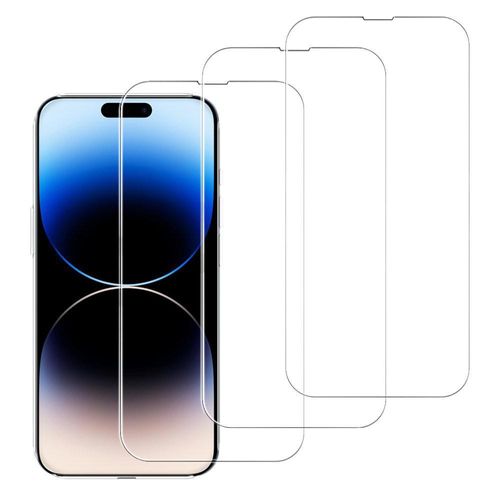 Schutzfolie iPhone 15 Pro 3 Schutzfolien - Gehärtetes Glas - Transparent