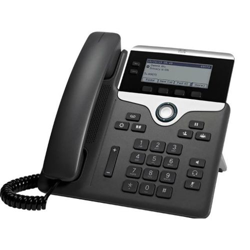 Cisco 7811 IP-Telefon - Schnurgebunden - Wandmontierbar - Dunkelgrau - 1 x Gesamtleitung - VoIP - 2 x Netzwerk (RJ-45) - PoE Ports