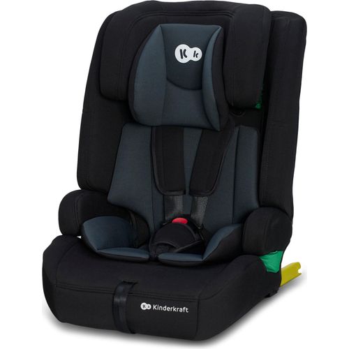 Kinderkraft SAFETY FIX 2 i-Size - Autokindersitz Autositz 76-150 cm - R129 Norm - ISOFIX - TOP TETHER - H-GUARD - SPS - 12-fach Kopfstütze - Schwarz