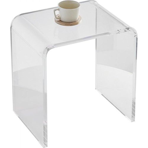 Acryl-Beistelltisch 415 x 305 x 460 mm - U-formiger Transparenter Acryl Beistelltisch - Ideal für Getränke, Essen, Snacks - Wohnzimmer, Schlafzimmer, Arbeitszimmer - SM®