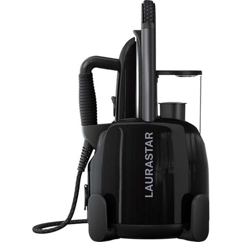 Laurastar Lift Plus Ultimate Black, 3-in-1 Bügelstation, Entknittert, Bügelt & Reinigt, Hygienischer Dampf, Alu-3D Sohle, Vertikales Bügeln