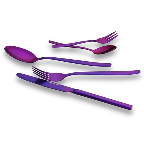 ECHTWERK Besteck Set "Positano" 30tlg lila