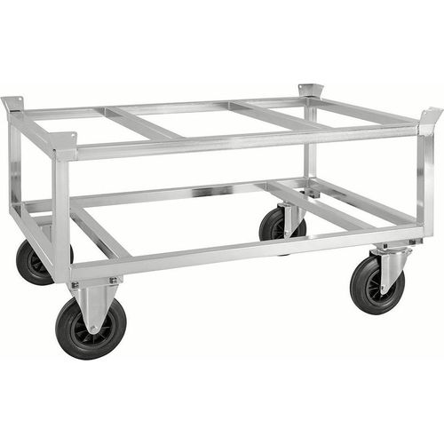 Paletten-Fahrgestell, hoch, 1.244 x 844 x 700 mm, 800 kg - verzinkt