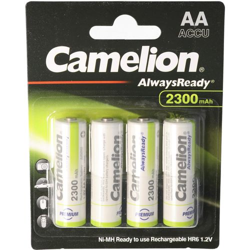 12 Stück Vorteilspack AA, Mignon LR6, HR6, NiMH Akku mit bis zu 2300mAh in 4er Blisterverpackung, Always Ready mit geringer Selbstentladung, Ready to Use Akku