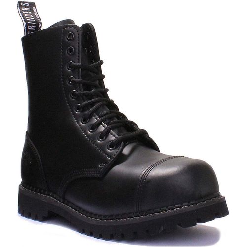 Grinders Stag CS 10 Augenloch Schnürschuhe in Schwarz – 12M Großbritannien - 46 EU - 13M US / Schwarz